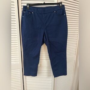 Blue cropped pants